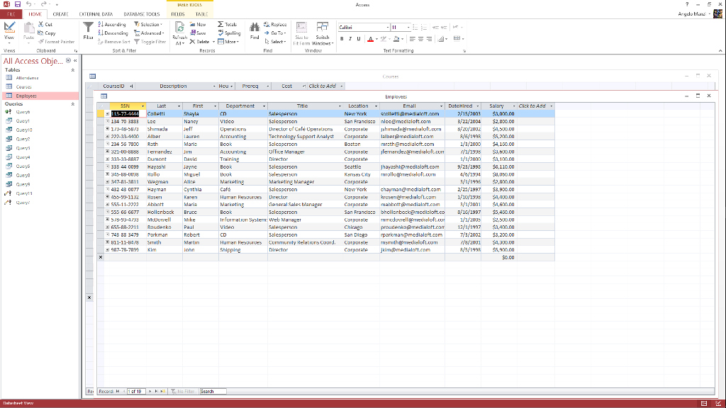 access database myself, just need the SQL): (I have provided the necessary