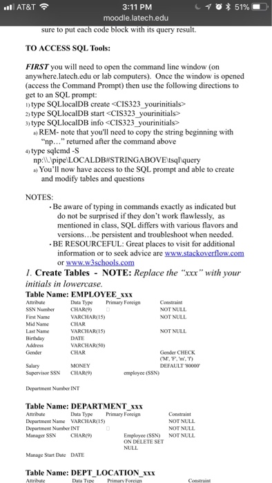  I need help creating a database in command prompt using sql