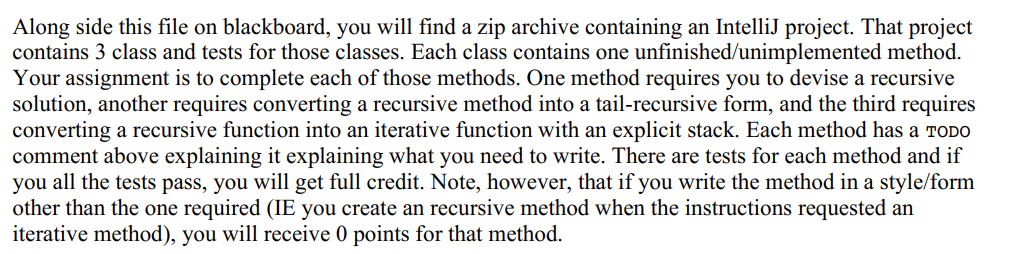  Factorial.java ---------------- public class Factorial { public static int factorialRecursive(int n)