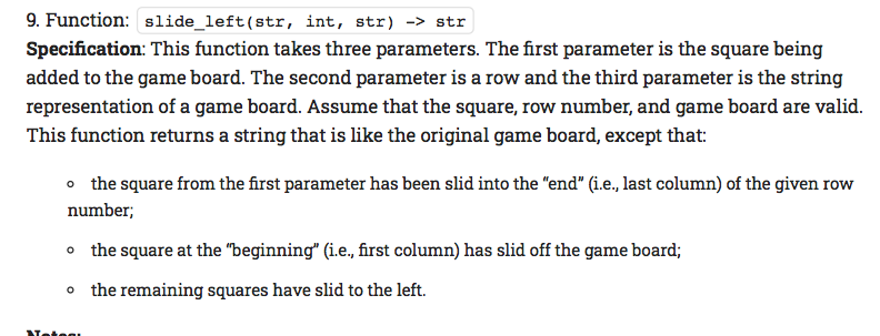 following functions as they are giving me errors: This is how the