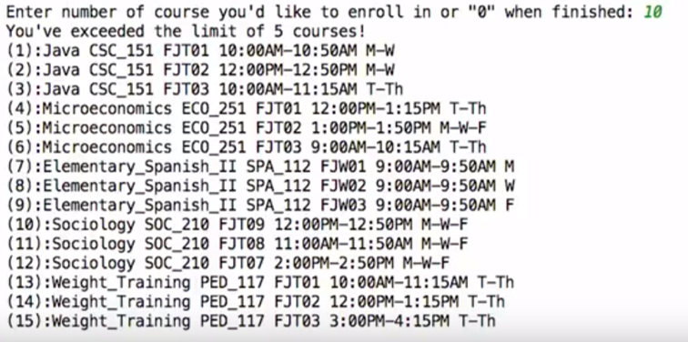 to be saved into a course section to be tested with a