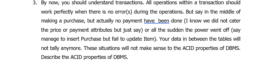 (MySQL). Answer ALL questions in the answer sheet provided. 1. Write SQL