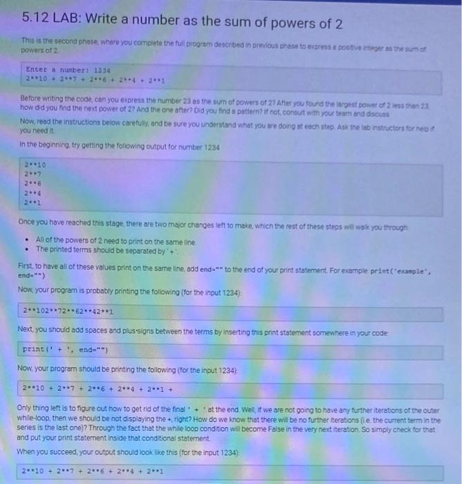 how to solve using python Enter a nurber: 1234 210+27+26+24+21 Before writing