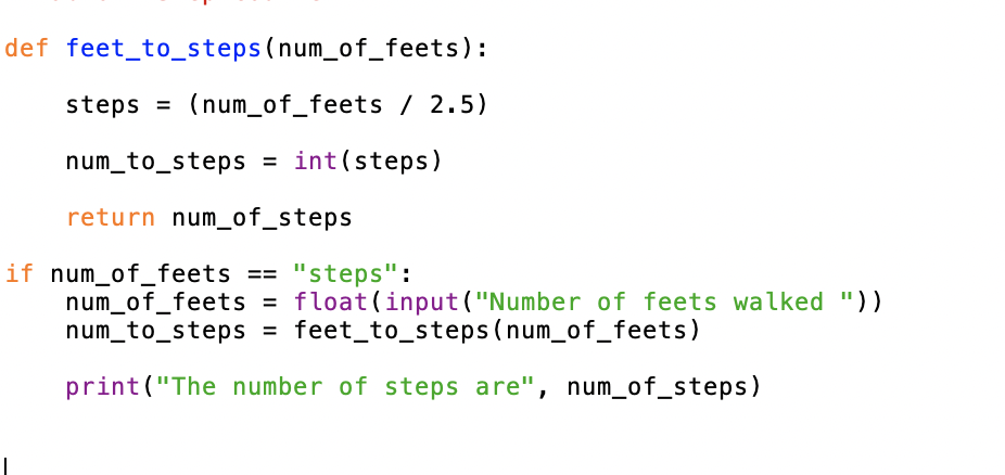 ERROR. IN PYTHON SCREEN pls A pedometer treats walking 1 step as