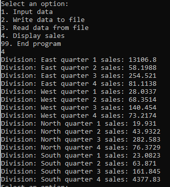 Plz I need help with C++ code on Corporate Sales Data lab