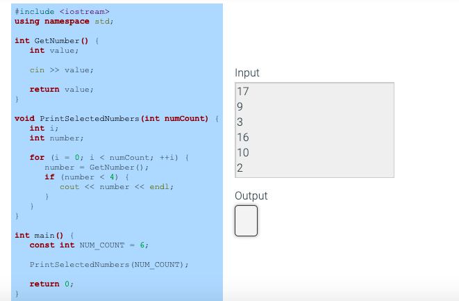 what's the output if I use those inputs? #include using namespace