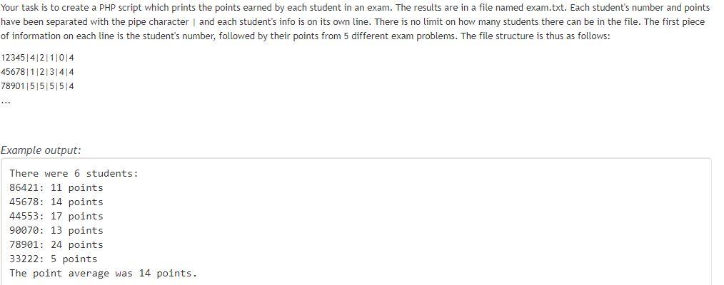 PHP CODE Your task is to create a PHP script which prints