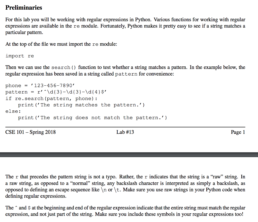 code in python please Preliminaries For this lab you will be working