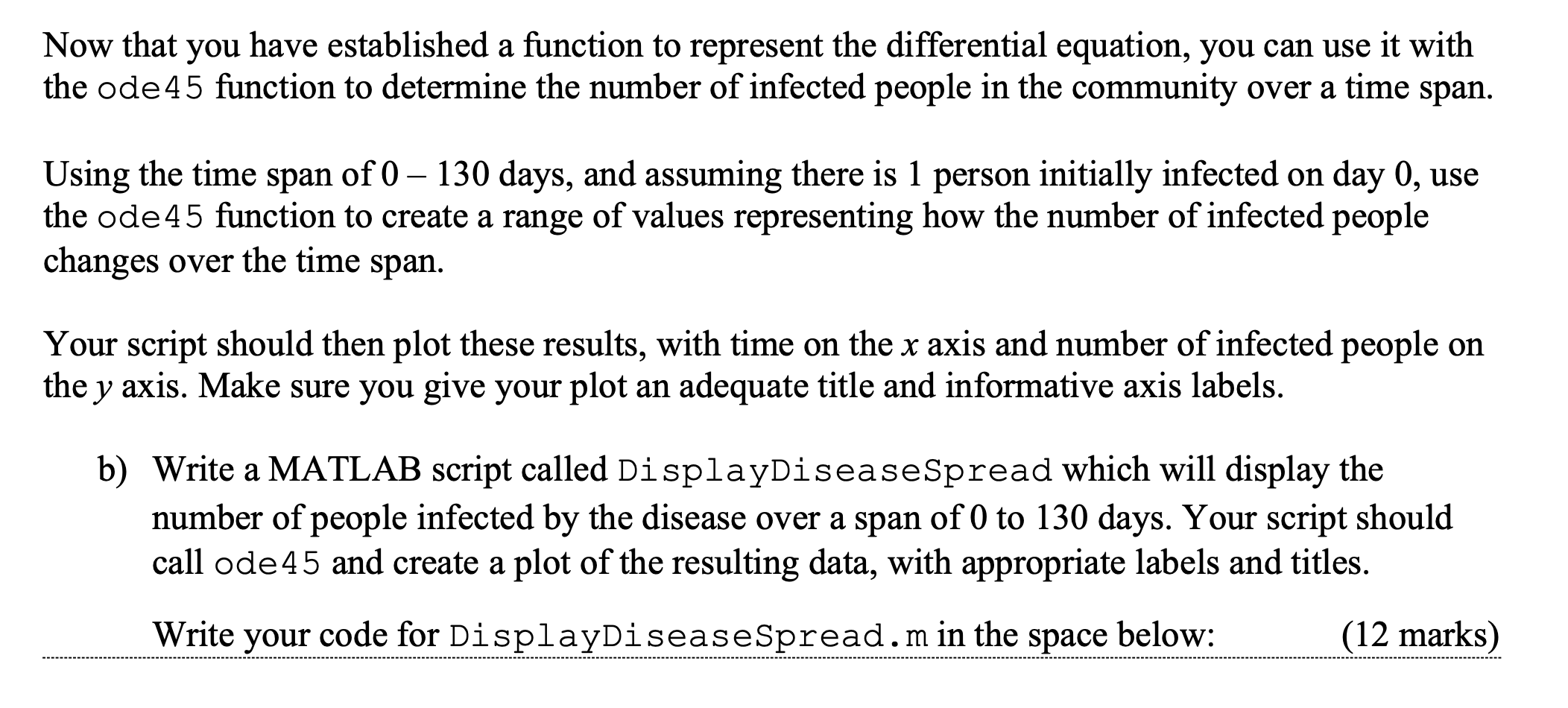 disease is spread via contact between people in a community. We can