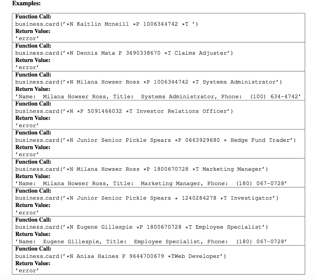 of the file we must import the re module: import re Then