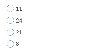 has 10 or more elements; false otherwise O true, if all the