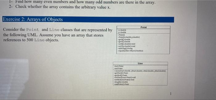  using java. explain well for a like 1. Find how many