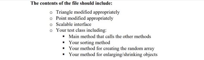 Part A. Write out the Triangle class from: Triangle side1: double side2: