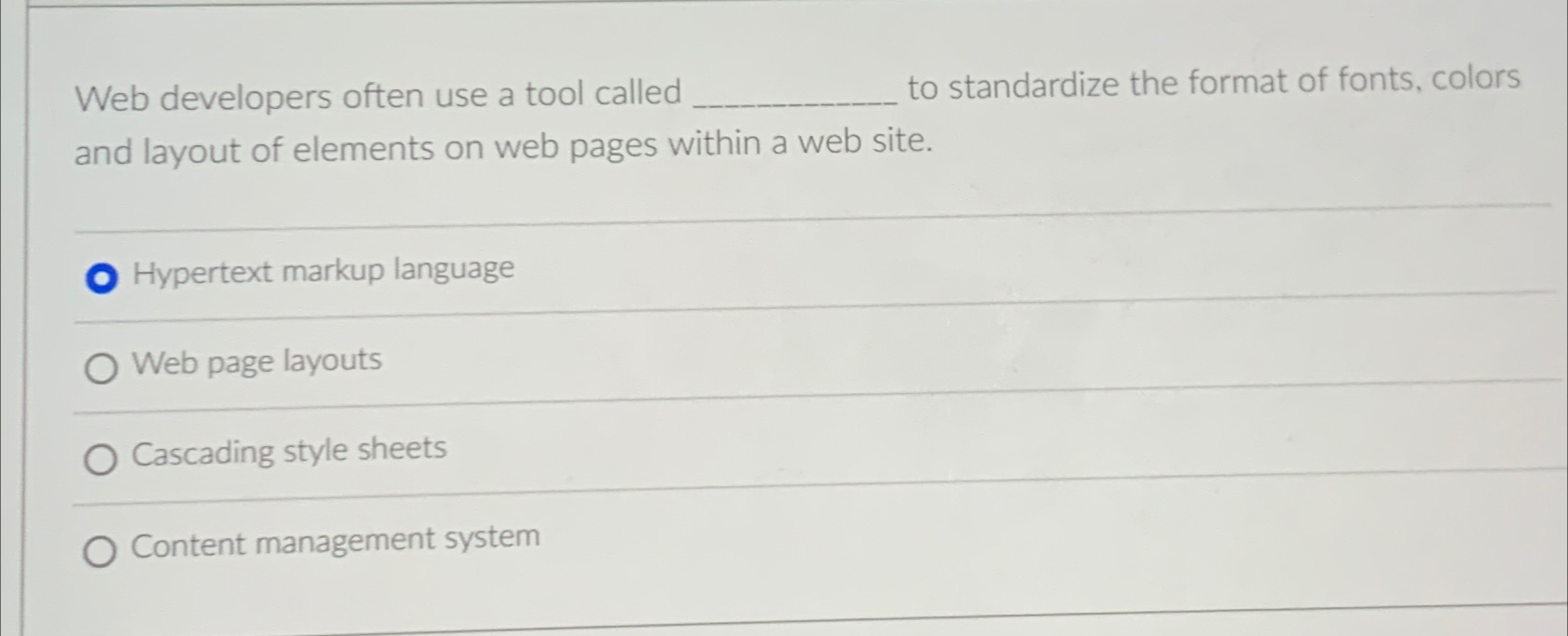  Web developers often use a tool called to standardize the format