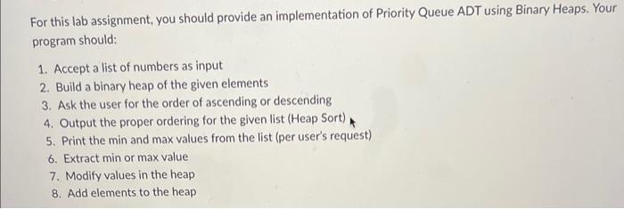  assignment int main should give this output For this lab assignment,