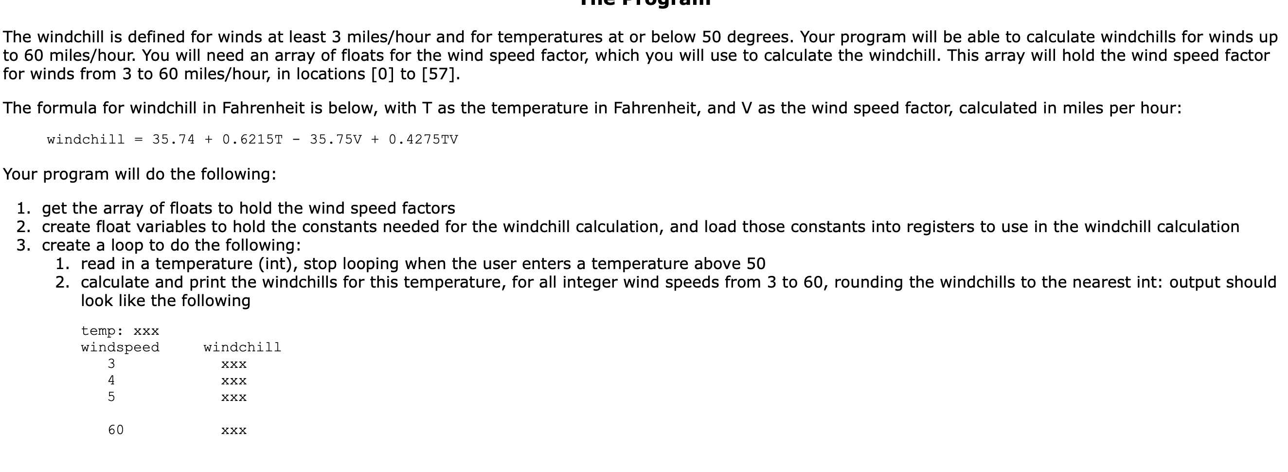 is "a temperature that shows how cold the air feels because of