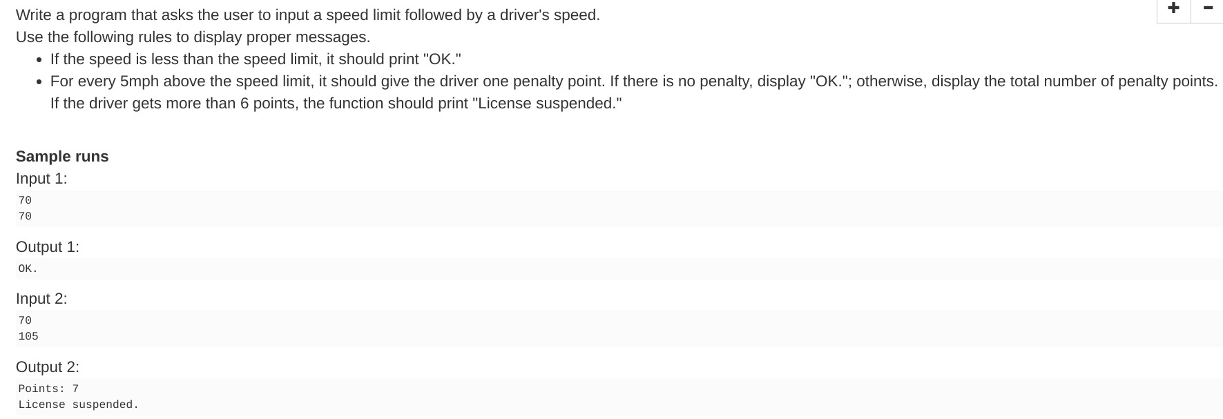 Python Write a program that asks the user to input a speed