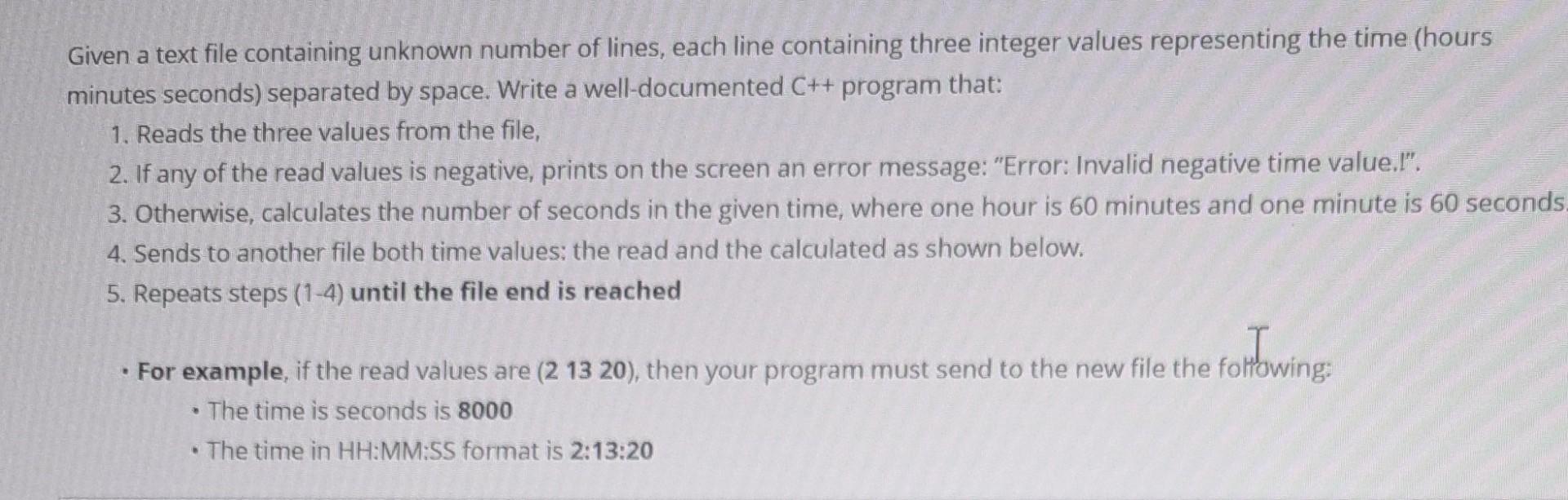keyboard. After filling the array, the function prints all values that are