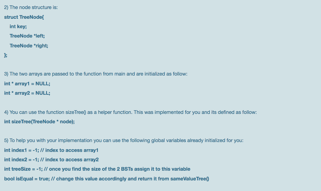 the same values (they are made of nodes with the same values.)