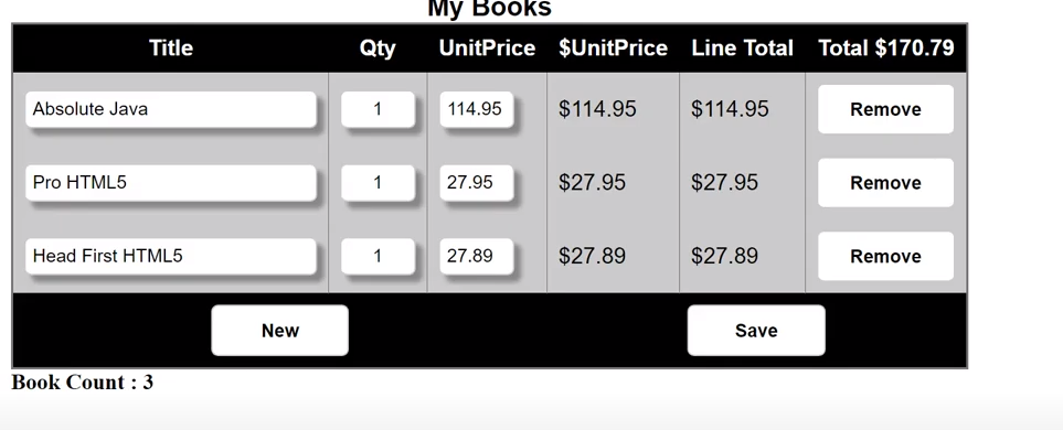included a link/url to demo. This assignment will utilize Web Storage to