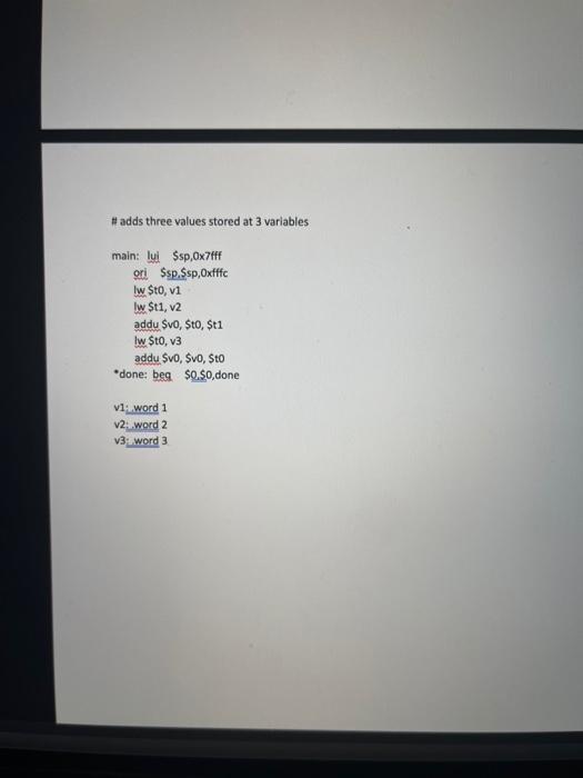  using these examples with MIPS, can I get help with these