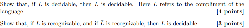 Given a language L where = {0, 1}, Lhalf = { x