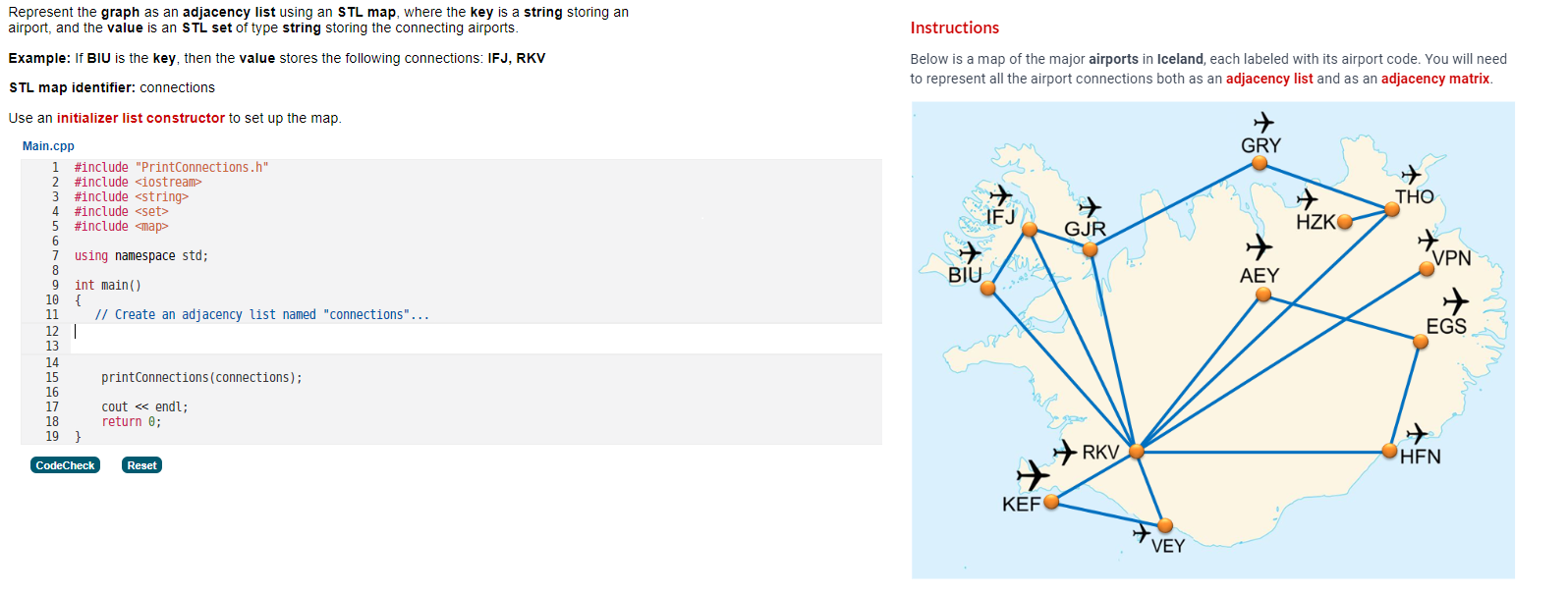  Help me solve this in C++Represent the graph as an adjacency