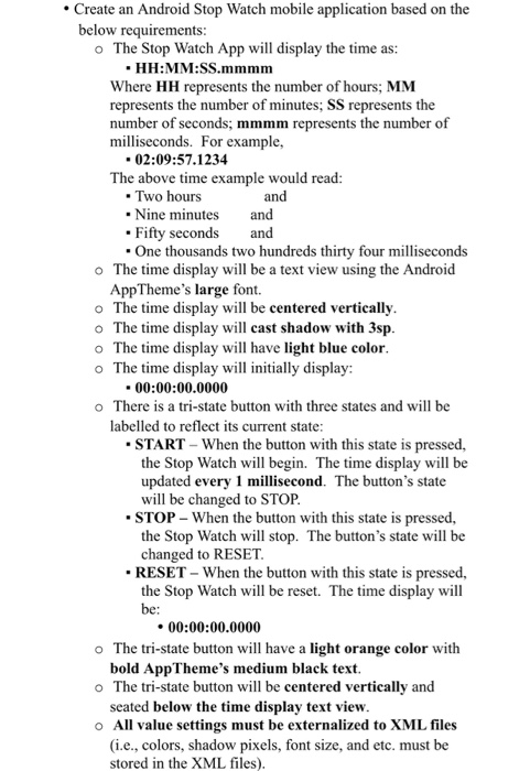  build android studio stopwatch Create an Android Stop Watch mobile application