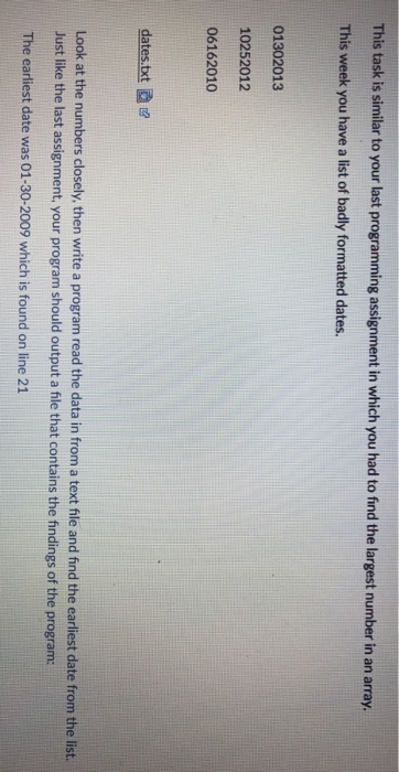  Program needs to be written in Java, these numbers are the