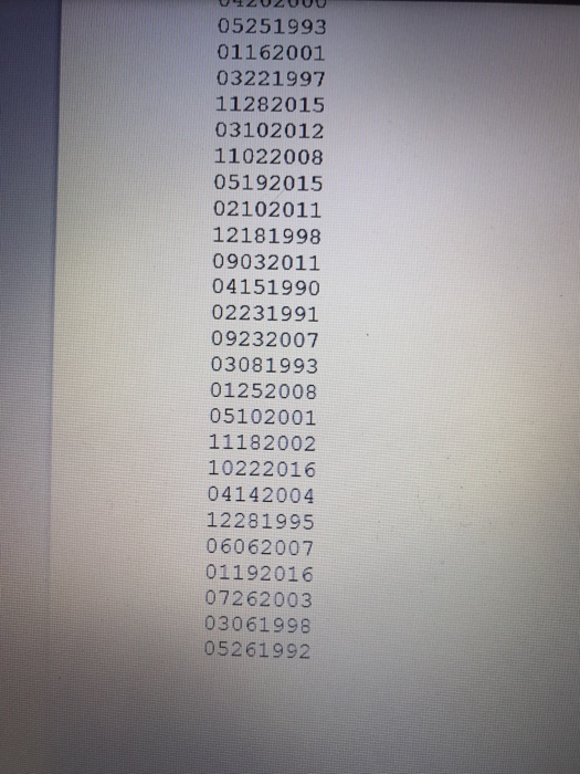 don't have to be exactly the same, just similar This task is