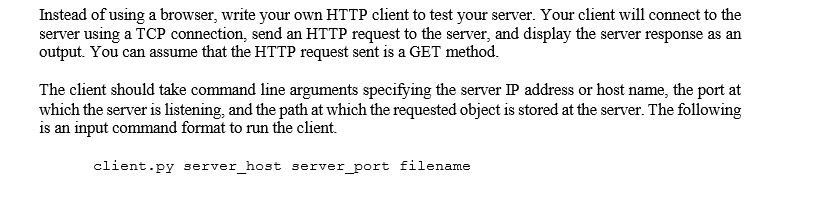 Write a python script for the following: Instead of using a browser,