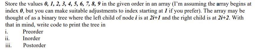 JAVA PLS Store the values 0, 1, 2, 3, 4, 5, 6,