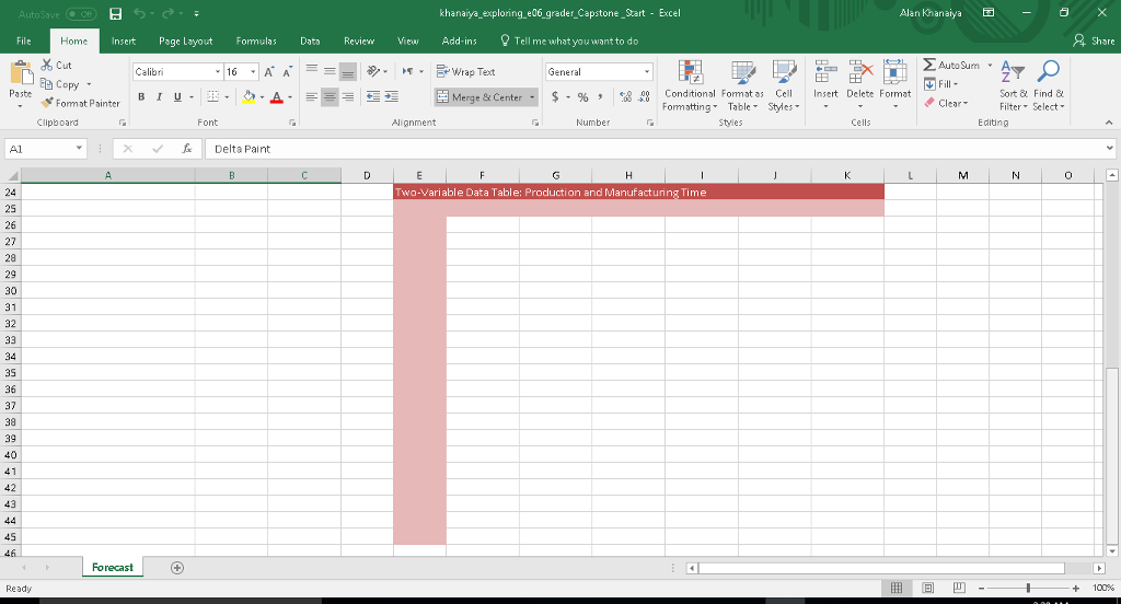 Styles G Editing Create apprcpriate range names for Total Prodction Cast (ell