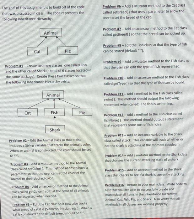 **Language is java** The goal of this assignment is to build off