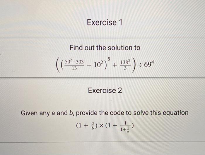  code using Python Assignment operators on google colab Exercise 1 Find