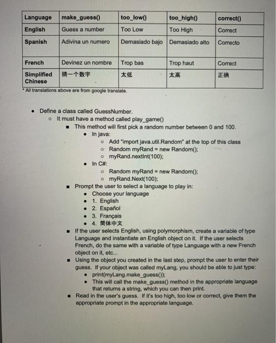 you often don't consider that the users may not speak the same