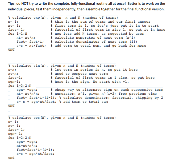 Here is the MATLAB code to be modified: And this is the