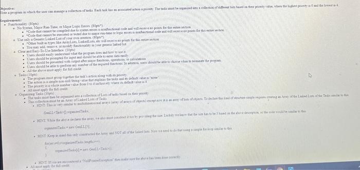 to add a takk by specifyng the action and its priority. -