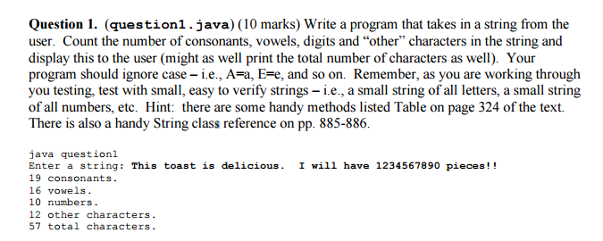  Write a program that takes in a string from the user.