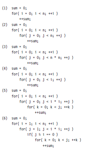  sum = 0; for( i = 0; 1