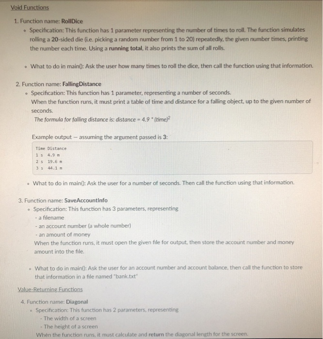 function has 2 parameters, representing - The width of a screen -