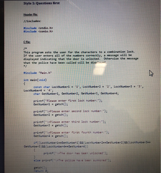 on a lock. The only difference among them is how the if-else