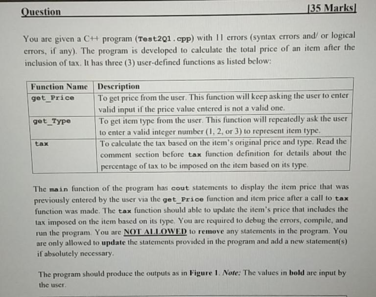 void taxifloat, int); 9 10 11 17 start main function int main()