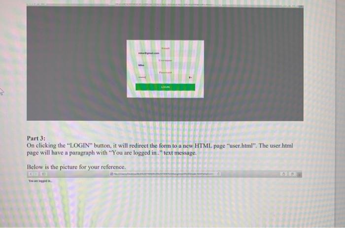 create a form that should have 4 input elements - 1. This