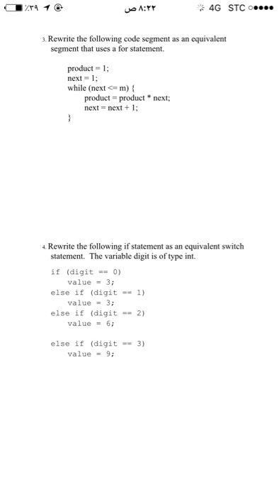  This is introduction to computing course , (short answer question) 4G