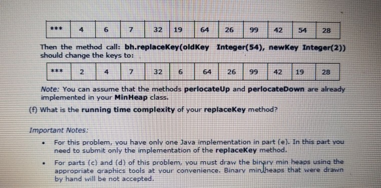 we have a method that print the keys as encountered in a