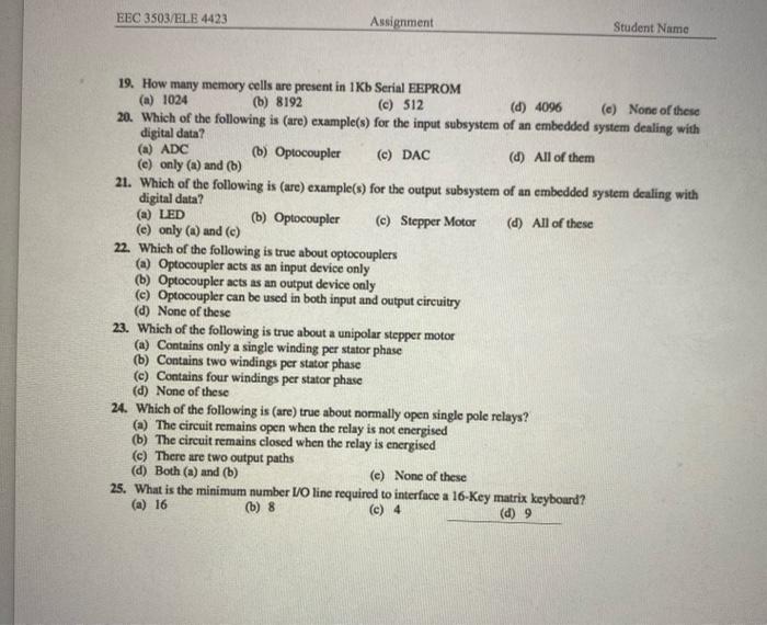state of a variable/device (d) Any/All of these 2. Little Endian processors