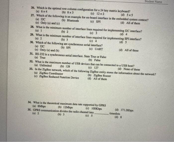 (a) Store the lower-order byte of the data at the lowest address