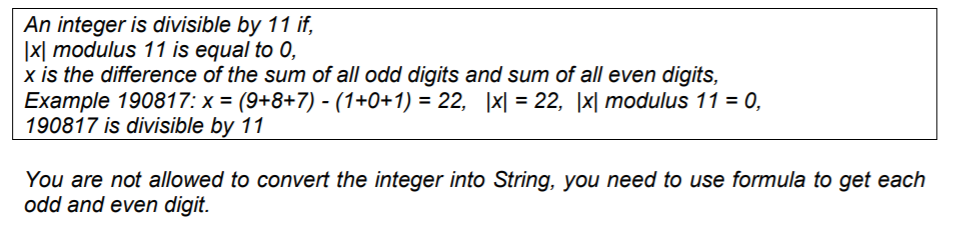 Using Java Design a DivideF1 class that derived from the Eleven class.