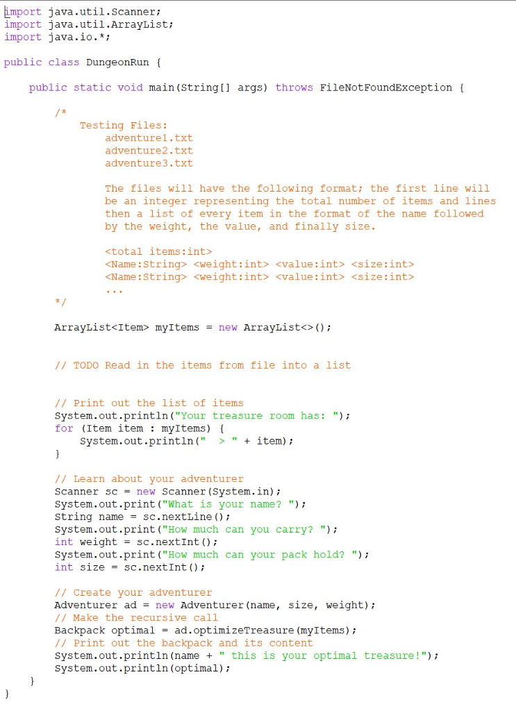 retrieve treasure. Upon entering the treasure after an arduous journey our adventurer
